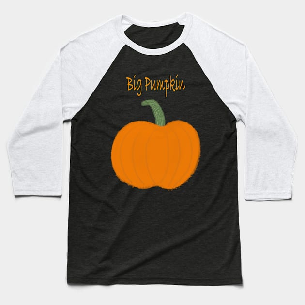 Big Pumpkin Baseball T-Shirt by Repeat Candy